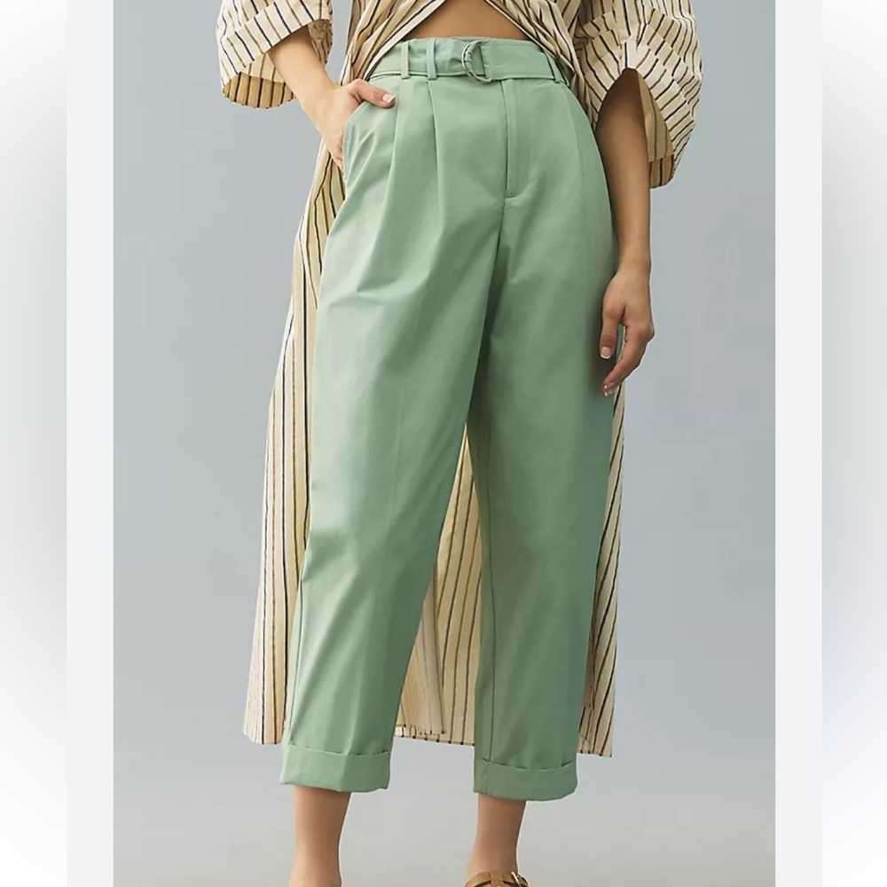 Anthropologie Maeve Tapered Pants 8 - Picture 2 of 11